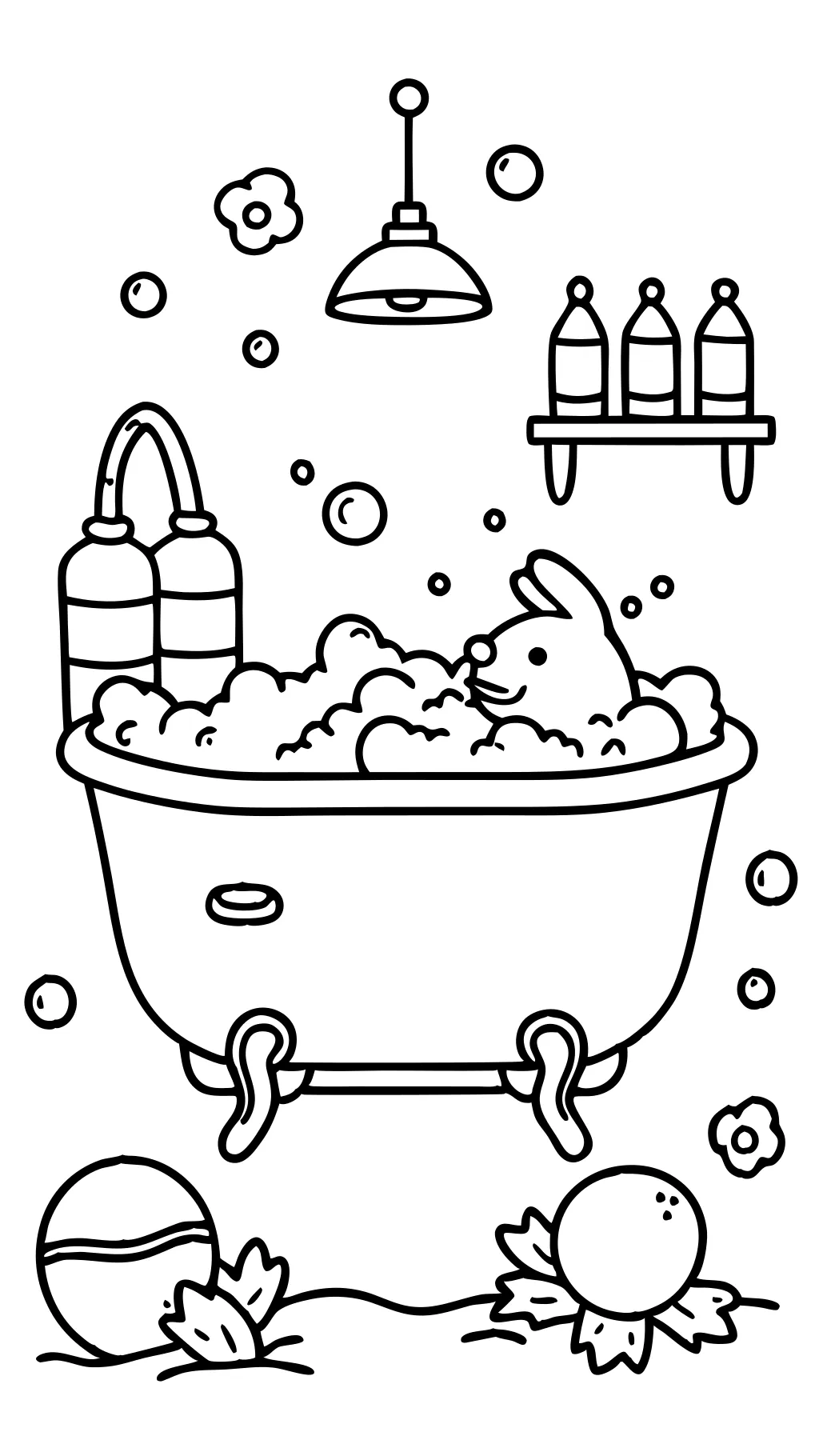 bathtub coloring pages